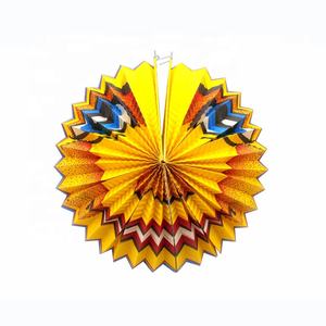 Lanternes en <span class=keywords><strong>papier</strong></span> accordéon rondes EASTTERN de 24 cm avec découpe et impression pour décorations de festivals et de fêtes - Product Image 4