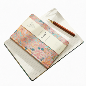 A5 Floral Fabric Notebook, Vintage Lined <strong>Journal</strong> for Students, Holiday Stationery Cross-border Wholesale - Product Image 1