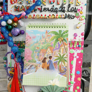 Livre d'autocollants décoratifs scéniques, 27 pièces, autocollants en papier PET auto-adhésifs, bloc-notes de décoration de vacances - Product Image 1