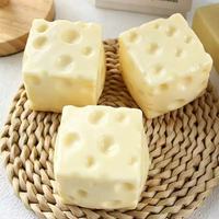 Jouet anti-stress en forme de fromage réaliste, boule sensorielle moulable pour faiblesse musculaire, à rebond lent, mini décompression