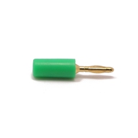 Isolateur PE en laiton plaqué or 2mm de bonne qualité Mini fiche banane 2mm