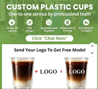 Gobelet jetable rond en PET pour boissons froides avec couvercle, logo personnalisable, origine Guangdong, pour Boba et Lattes de noix de coco