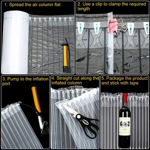 Direkt vom Hersteller: Umweltfreundliche, Stoßfeste, Aufblasbare LDPE/PA Schutzfolie, Luftpolsterfolie für Verpackung und Versand - Product Image 3