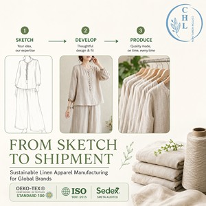 Ensemble d'été en coton et <span class=keywords><strong>lin</strong></span> pour femmes 2025 Nouveau style chinois Haut de gamme à la mode Ensemble deux pièces brodé Blouse <span class=keywords><strong>Pantalon</strong></span> à jambes larges - Product Image 5