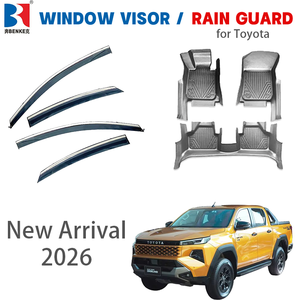 <span class=keywords><strong>D</strong></span>éflecteurs de Vitres pour <span class=keywords><strong>Toyota</strong></span> <span class=keywords><strong>Hilux</strong></span> 2026 – Pare-Vent, Protection Contre la Pluie, Accessoires Extérieurs pour Voiture - Product Image 1