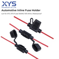 Portafusibles en Línea para Automóvil, Personalizado, Impermeable, de PVC, Tipo ATC/ATO, con Cable de 16AWG, 30A