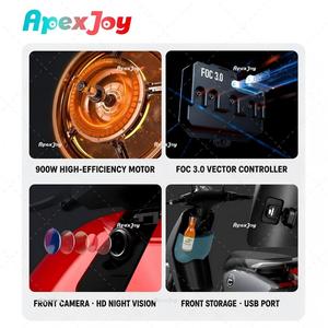 <span class=keywords><strong>Trottinette</strong></span> électrique urbaine légère Apexjoy <span class=keywords><strong>Super</strong></span> SOCO CUX, autonomie 100 km, batterie 10 kg, pneus 12 pouces 90/90-12, caméra avant, 50 km/h, OEM - Product Image 4