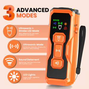 Tize En Yeni LCD Renkli Ekranlı Ultrasonik Köpek Kovucu Caydırıcı Cihaz Evcil Hayvan Köpek Havlama Önleyici Havlamayı Durdurucu Havlamayı Durdurma Cihazı - Product Image 3