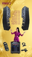Équipement de sonorisation audio simple de 10 "de haute qualité Tops de réseau de lignes passives bidirectionnelles avec système de sonorisation d'amplificateur de subwoofer de 18 pouces