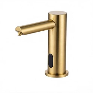 Robinet à capteur entièrement automatique NES-CI307 au design moderne et épuré, en laiton, eau chaude/froide, à poser sur évier, finition or rose - Product Image 4