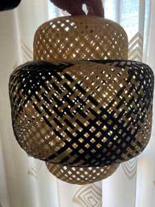Lampe suspendue en bambou, tressée, avec cordon réglable, luminaire complet pour la décoration intérieure, fournisseur OEM du Vietnam - Product Image 5