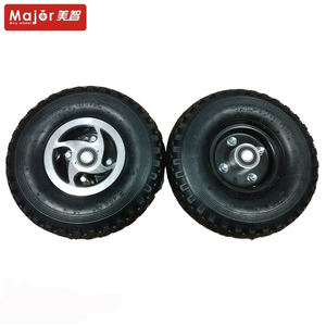 Neumáticos de goma inflables para silla de ruedas, ruedas delanteras con rodamiento keyway, de 10 pulgadas, <span class=keywords><strong>4</strong></span>,10/3,50-<span class=keywords><strong>4</strong></span> - Product Image 2