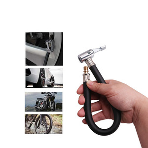 Tuyau d'extension pour gonfleur de pneus, adaptateur de pompe à air, peut être dégonflé, pour voiture, moto, vélo, gonfleur de pneus, embout de gonflage à verrouillage - Product Image 2