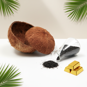 Charbon actif 100 % coque de noix de coco pour l'exploitation minière de l'or, valeur d'adsorption de l'iodine 1000 mg/g ANS YK-G - Product Image 5