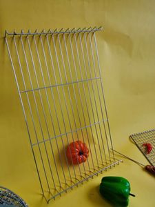 Có thể gập lại thép không gỉ <span class=keywords><strong>BBQ</strong></span> nướng lưới di động tiết kiệm không gian chịu nhiệt điều chỉnh phải có cho cắm trại dã ngoại du lịch - Product Image 2