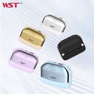 WST nascosto Display digitale piccolo portafoglio Design a due vie ricarica rapida compatto e portatile Mini 10000mah Power Bank - Product Image 2
