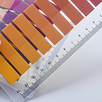Onglets d'indexation dégradés Morandi en PET transparents avec règle pour journal et études