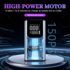 Car Electric Air <strong>Pump</strong> Portable Air Compressor Deflation <strong>Pump</strong> Rechargeable <strong>Battery</strong> 150PSI for Car Motorcycle Bicycle Ball - Product Image 3