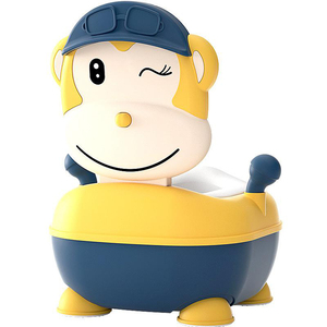 Pot portable coloré, toilette pour bébé, petit singe amusant - Product Image 2