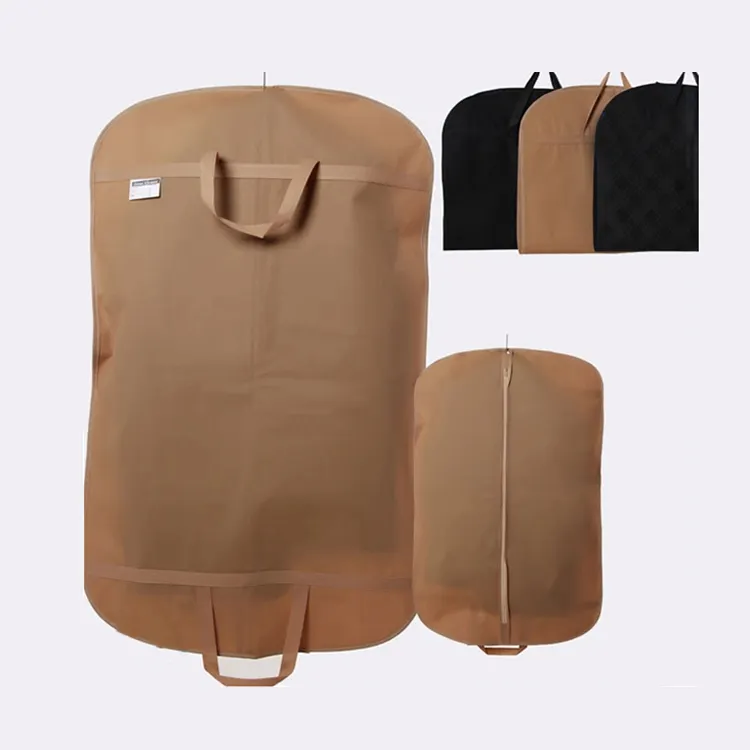 Non-woven Garment Bag Factory Direct Sales Customised Printed Logo Non-woven Clothes Fabric Dust Cover Storage Dress Garment Bags Oem Clothing