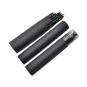 Grosir pensil 12 set-JH Pensil Warna Premium 12 Pak Gambar Anak, Set Pensil 12 Warna dengan Pemegang Tabung Hitam