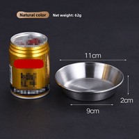 Petit bol en acier inoxydable 304 pour assaisonnements, sauces et salades, idéal pour restaurants coréens, BBQ et cuisine occidentale, produit transfrontalier