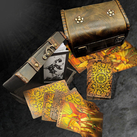 Cartes de tarot oracle miniatures roses personnalisées à imprimer soi-même, 78 cartes princesse arc-en-ciel, lots en gros en russe, impression personnalisée