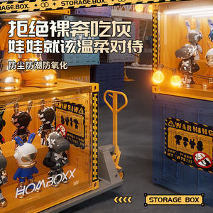 Vitrine en <span class=keywords><strong>plastique</strong></span> Offre Spéciale pour collections de figurines d'<span class=keywords><strong>action</strong></span> avec porte planificateur de stockage à domicile organisateur de stockage de jouets avec lumière - Product Image 3