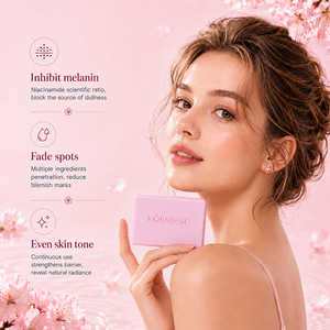 สบู่ไวท์เทนนิ่งไนอะซินาไมด์ 10 เท่า 80 กรัม ยี่ห้อ KORMESIC ผลิตแบบ OEM สบู่ธรรมชาติสำหรับอาบน้ำ ฟองเยอะ อ่อนโยน ช่วยให้ผิวขาวกระจ่างใส สำหรับการดูแลผิวประจำวัน - Product Image 4