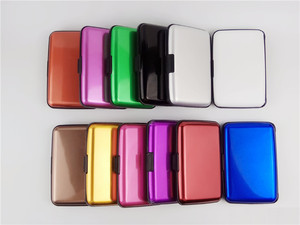 Estuche Impermeable para Tarjetas de Identificación, Cartera de Aluminio Metálico de Color para Hombres y Mujeres, Artículos para el Hogar - Product Image 4