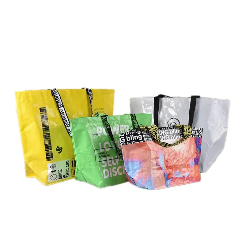 Promocional de alta qualidade novo design grande capacidade de saco de tecido pp laminado shopping bag