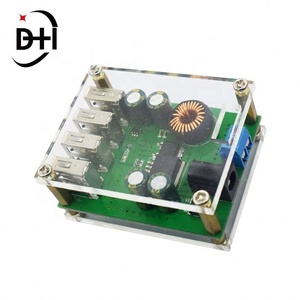 Convertidor reductor de CC a CC de 7V-60V a 5V 5A con 4 salidas USB, módulo de fuente de alimentación, cargador de coche de alta velocidad - Product Image 5