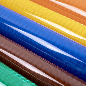 Самоклеящаяся светоотражающая пленка дорожный знак призматическая микро Отражающая виниловая пленка ПЭТ акриловая алюминиевая отражающая наклейка - Product Image 1