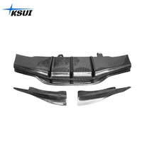C63 AMG coupé PSM Style diffuseur en Fiber de carbone pour Mercedes Benz classe C W205 C63S coupé pare-chocs arrière lèvre Kit de carrosserie