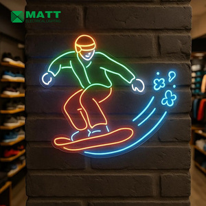 Letrero de neón personalizado para esquí de montañ<span class=keywords><strong>a</strong></span>, equipo deportivo, tiendas, letrero de luz Led, Idea de regalo para atleta, deporte de invierno, decoración artística de pared de neón - Product Image 2