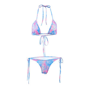 Camicia da Notte Estiva Sexy 2025 per <span class=keywords><strong>Donna</strong></span>, in <span class=keywords><strong>Maglia</strong></span> Stampata con Coulisse, Stile Europeo-Americano, Shorts per Casa - Product Image 5