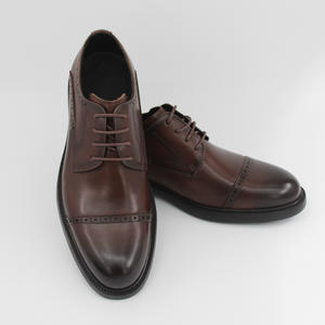 Chaussures pour hommes de haute qualité, en cuir, nouvelle plateforme, rétro, surélevées, à semelle souple, polyvalentes - Product Image 2