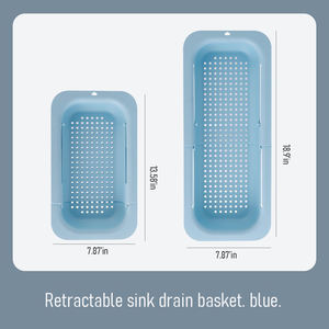 Über die Spüle Spülmaschine Siebkorb Waschen Gemüse Obst Abfluss gekochte Nudeln und Trockengeschirr erweiterbar - Product Image 2