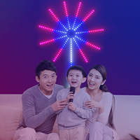 Tira de Luces LED RGB Pixel Fireworks con Control Remoto por Aplicación, Música, Colores de Ensueño, DC5V, 180 LED por Metro
