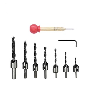 Lot de 26 forets <span class=keywords><strong>à</strong></span> chanfrein pour le travail du <span class=keywords><strong>bois</strong></span>, jeu de mèches, coupe-<span class=keywords><strong>bouchon</strong></span> <span class=keywords><strong>à</strong></span> <span class=keywords><strong>bois</strong></span>, fraises <span class=keywords><strong>à</strong></span> trois pointes avec clé en L - Product Image 4