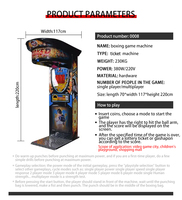 Nouveauté Machines de jeux d'arcade à pièces Jeu de boxe à pièces Activité d'entraînement Force Machine de boxe à poing