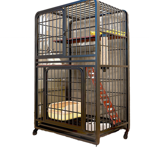 Gabinete Cuadrado Plegable para Mascotas, <span class=keywords><strong>Jaula</strong></span> Grande de 3 Capas para Interiores, Diseño de Lujo de 3 Niveles - Product Image 1