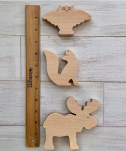 Juego de Juguetes de Animales del Bosque, Educativo, Preescolar, Montessori, Juego de Juguetes de Animales para Bebés, Alce, Zorro, Conejo, Ciervo, Oso, Búho, <span class=keywords><strong>Mofeta</strong></span> - Product Image 2