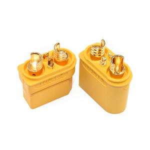 Conector de latón Amass XT90I de 4 pines (2 de alimentación + 2 de señal) de alta corriente 45A para cables de señal de baterías de drones y entrada de energía - Product Image 4