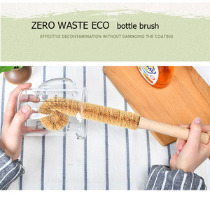Spazzole ecologiche per la pulizia del legno di cocco spazzola per bottiglie sostenibili per una pulizia efficace - Product Image 2