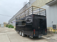 Remorque bar mobile à 2 étages, grande caravane alimentaire à double étage, remorque food truck avec cuisine complète, États-Unis