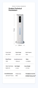 Nuevo Humidificador de Aire de Gran Capacidad de 9L, Humidificador Ultrasónico de Vapor Frío Silencioso, Humidificador Ultrasónico de Pie - Product Image 6