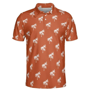Polos deportivos de secado rápido para deportes de fitness que absorben la humedad 91 poliéster 9 Spandex con cuello soportado ropa de Golf para hombre - Product Image 6