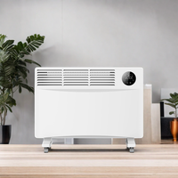 24h-timer 1500w IP24 WIFI Panneau métallique mural 1000w interrupteur de commande tactile debout 2000w 2500w radiateurs électriques pour chambre