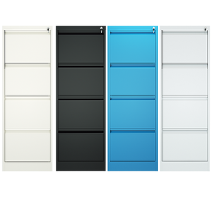 Armadietto Verticale Moderno a 3 Cassetti con Serratura, Organizzatore in Metallo per Documenti Legali, per Appartamenti e Uffici - Product Image 2